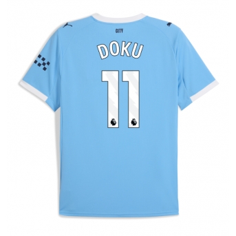 Billige Fotballdrakt Manchester City Jeremy Doku #11 Replika Hjemmedrakt 2025-26 Kortermet